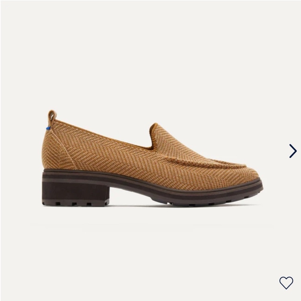 New in box! Rothy's The Lug Loafer in Merino wool - Teak Herringbone size 9
